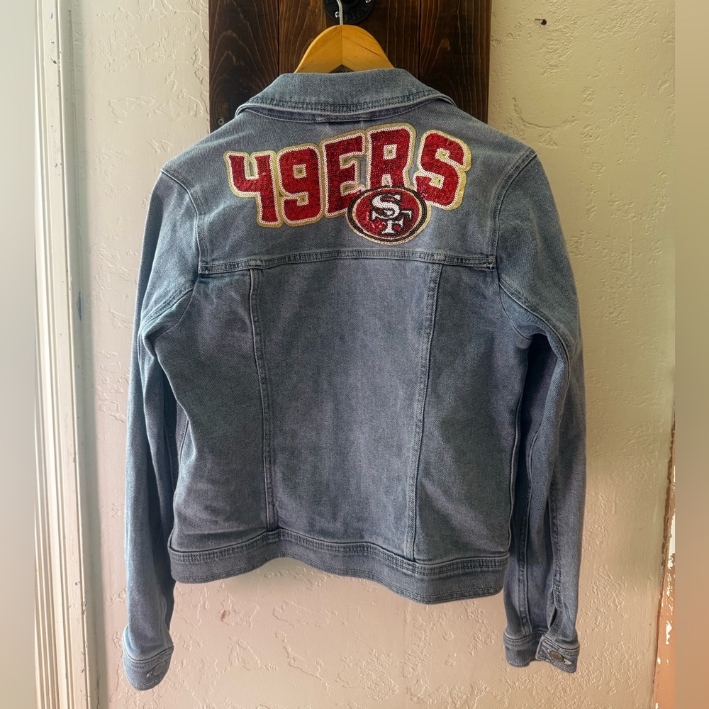 San Francisco 49ers Embroidered Denim Jacket
